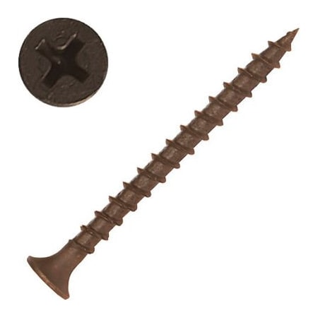 Screw Products Drywall Screw, #8 x 2 in, Steel, Bugle Head Phillips Drive DW-8200C